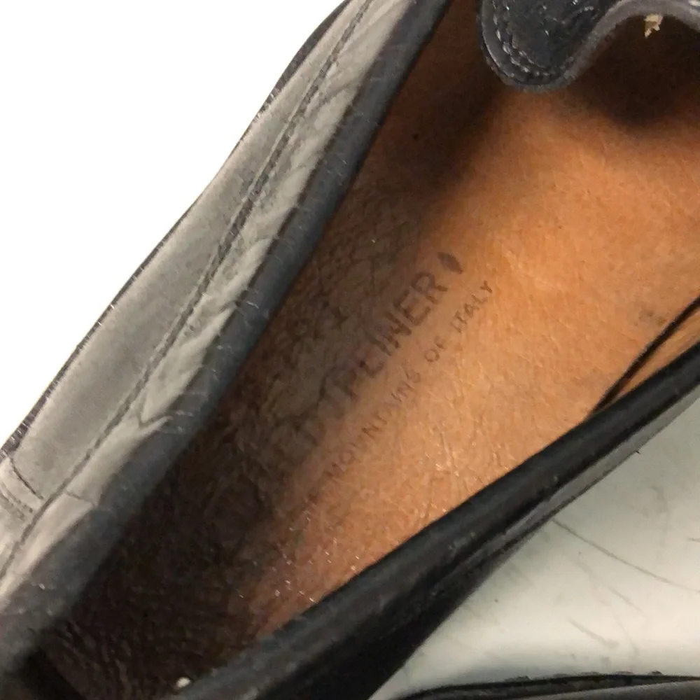 Donald J. Pliner Sport Mens Black Eiver leather Driving Moccasins US size 9‎